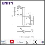 Stainless Steel Door Hinges For Public Building , Euro Mortice Hinge HB Series