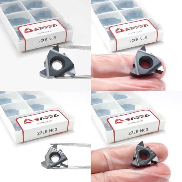 Buy cheap Threading Carbide Inserts 22ER 22IR N60 N55 3.5ISO 4.0ISO 5.0ISO Cutting Tools PVD CVD coating from wholesalers