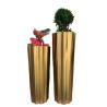 Buy cheap Tall outdoor planters hexagonal hollow metal flower pot from wholesalers