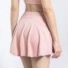 Buy cheap Solid Color Summer Gym Workout Golf Skorts With Pockets Quick Dry Women'S Tennis Skirts from wholesalers