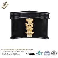 Buy cheap Unique Wood Console Table Mahogany Finished Half - Circular Carved Painting product