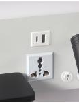 Multifunctional hotel villa apartment reading wall lamp USB Type-C wireless