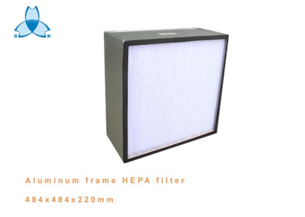 Buy cheap Aluminum Frame Deep Pleat HEPA Air Filter For Clean Room , Efficiency 99.99% from wholesalers
