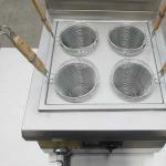 Countertop Induction Pasta Cooker , 4 Baskets Stainless Steel Electric Noodle