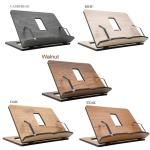 Personalized Adjustable Wooden Book Stand & Cookbook Recipe Holder Custom