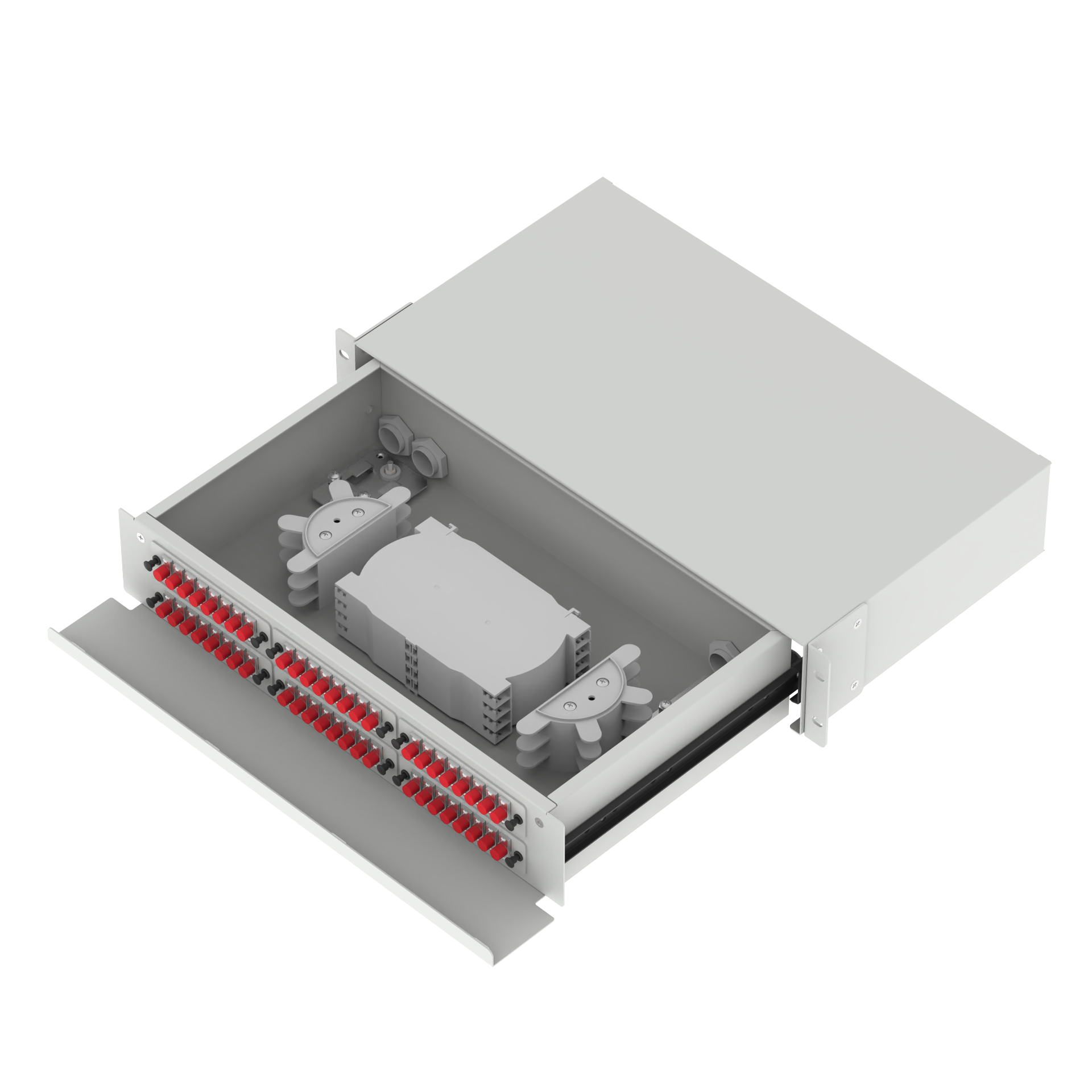Data Center Optic Fiber Distribution Patchpanel 48 Ports Equipment with 5 Period