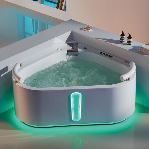 Buy cheap Triangle 2 Person Corner Bathtub 1600 1700 1800 Colorful Lights Heart Shape from wholesalers