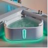 Buy cheap Triangle 2 Person Corner Bathtub 1600 1700 1800 Colorful Lights Heart Shape from wholesalers