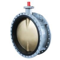 Buy cheap BS EN10092-2 DI ductile iron cf8m ss316 china pn16 double flanged butterfly product