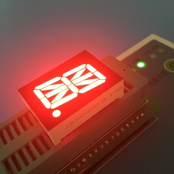 Single Digit 16 Segment 0.8" AlphaNumeric Led Display Super Bright Red For Instrument Panel