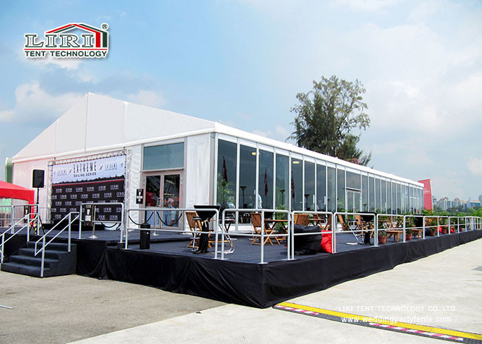 Party Luxury Wedding Tents Glass Walls for 500 - 600 People for Outdoor Wedding Event
