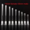 Buy cheap 2.5" To 6.5" 14mm To 18mm Glass Bongs Accessories Male Female Joint Down Stem from wholesalers