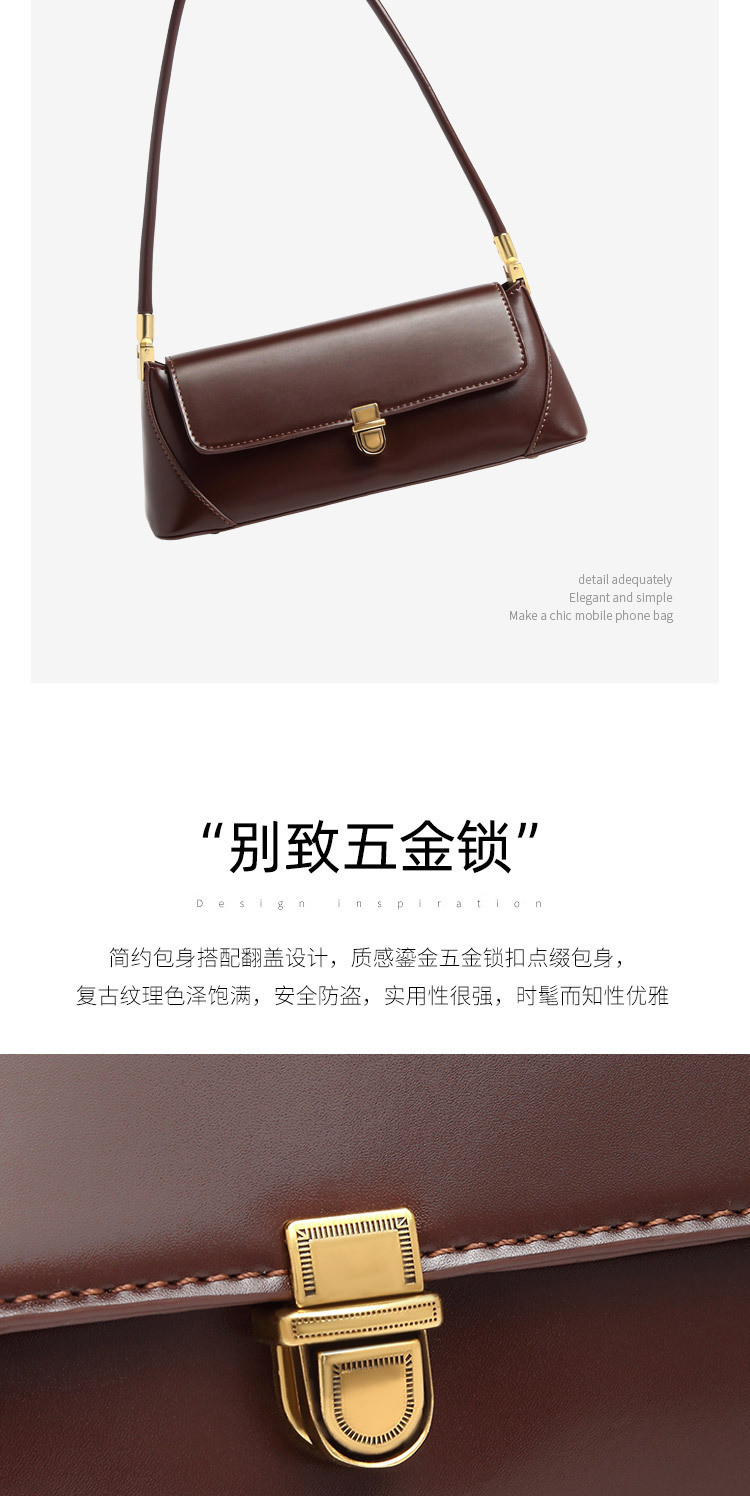 2024 NEW TRENDY RETRO HANDBAG FASHION SHOULDER BAG BAGUETTE BAG WOMEN'S BAG