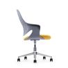 Buy cheap Folded Office Sitting Chairs Modern White Plastic Office Chair Gray Plastic Movable from wholesalers