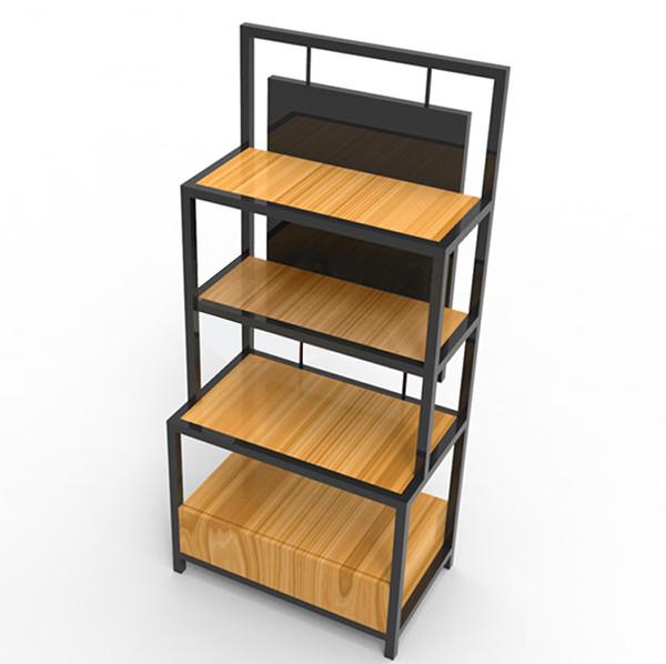 Buy cheap Length 650mm Width 350mm Iron And Wood Shelves , Iron And Wood Bookshelf Black from wholesalers