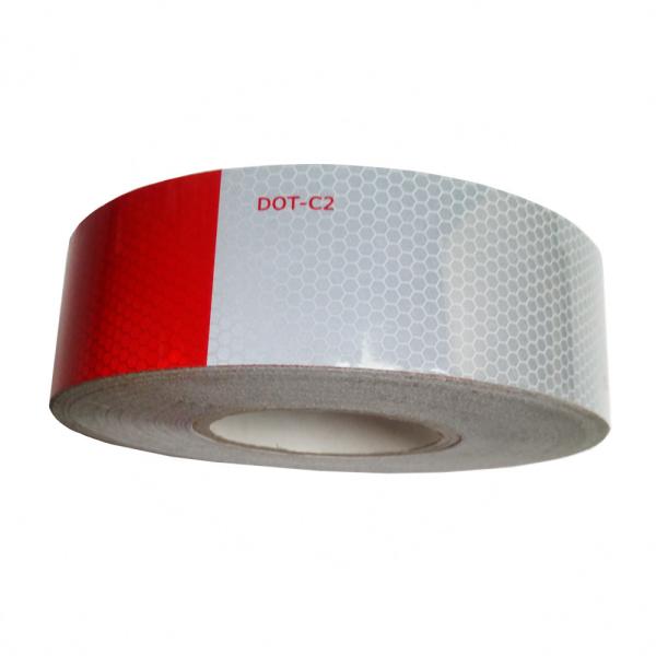 Buy cheap High Visibility Red White Reflective Tape For Vehicle 6 Inchx6 Inch from wholesalers
