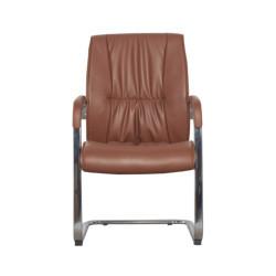 Quality Executive Visitor PU Leather Office Swivel Chairs BIFMA Foam Armrest Padding for sale