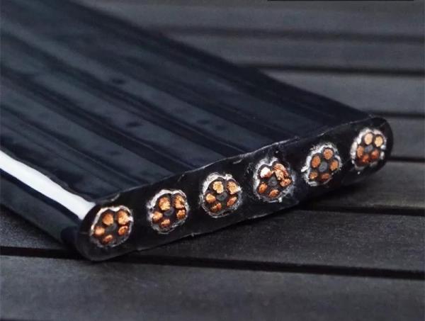 Buy cheap Flat Flexible Traveling Cable for Crane or Conveyor YFFB-PUR 30*1.5 PUR Black Jacket, weather resistance from wholesalers