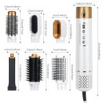 6 In 1 Hot Air Dryer Brush Professional Hair Straightener Hair Brush High Speed