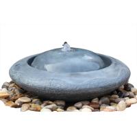 Buy cheap Natural Flamed Granite Sphere Fountain , Outdoor Sphere Water Fountains For product