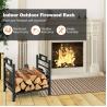 Buy cheap Durable Metal Firewood Rack for Decorative Fireplace Log Storage W33 x D45 x H44cm from wholesalers