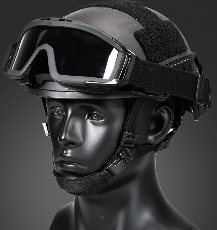 Fast Helmet-Type Locust Glasses Tactical Goggles Anti-Riot Kit Guide Helmet Goggles