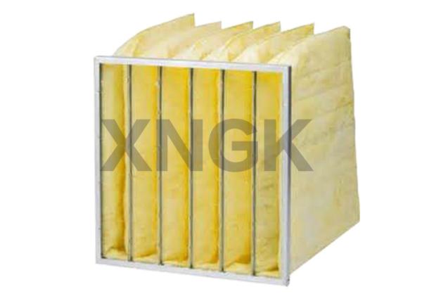 Water Resistant Merv 15 Air Filters , Fiberglass Paint Pocket Filters Hot Melt
