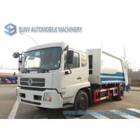Buy cheap Dongfeng 6 Speed Rear Load Garbage Trucks 2 Axle Truck With 3 Passenger product