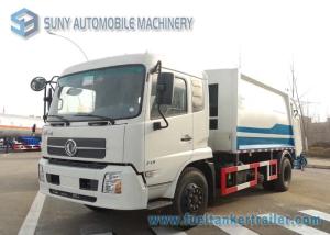Wholesale Dongfeng 6 Speed Rear Load Garbage Trucks 2 Axle Truck With 3 Passenger from china suppliers