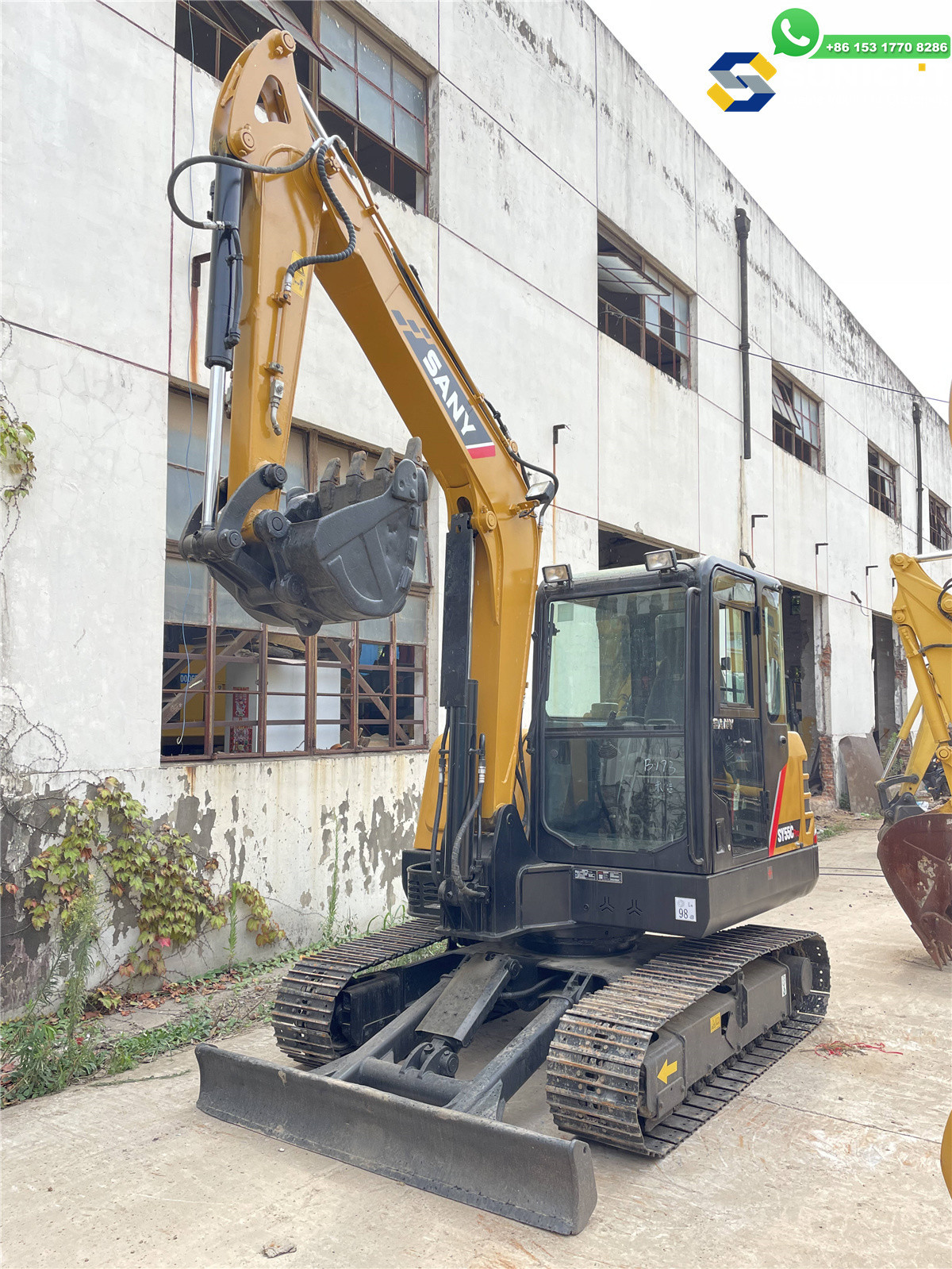 Small Excavator SY55C SY55U Digging Hydraulic Mining Machine 7ton Small Crawler Excavator