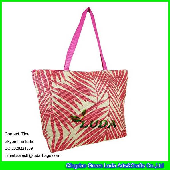 Buy cheap LUDA fashion straw handbag wholesale paper straw beach hand bag from wholesalers
