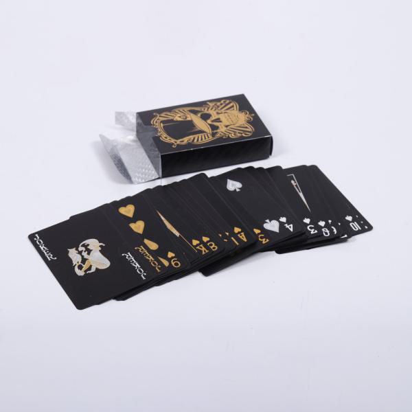 Buy cheap Family Waterproof Coating Themed Playing Cards 52 Cards Matt Black from wholesalers