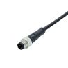 Buy cheap Electrical M8 3 Pin A Code Waterproof Connector Male Female Straight Angle Elbow Pvc Pur Power Cable from wholesalers