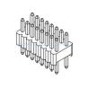 Buy cheap 1.27*2.54mm double row straight pin header from wholesalers