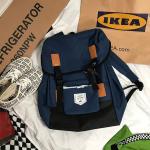 Japan and South Korea UL ZZAG leisure Joker contrast color backpack large