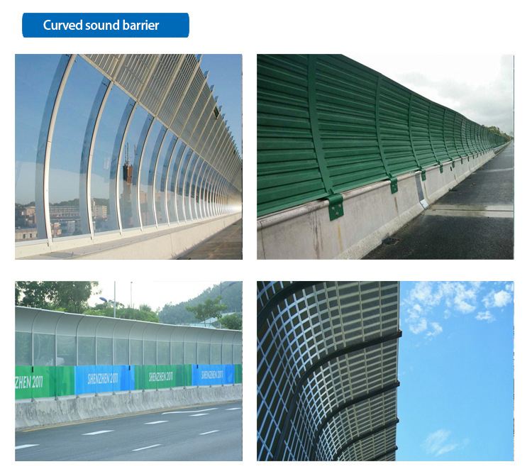 Road Noise Barrier with Aluminum Panel Sound Insulation Screen and Isolation Barrier