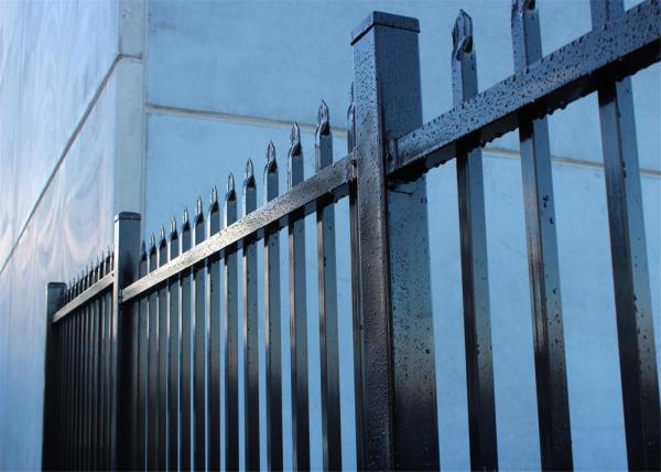 Buy cheap Beautiful Crimped Pressed spear Garrison Fence Panels 40mm*1.6mm 2100mm*240mm from wholesalers