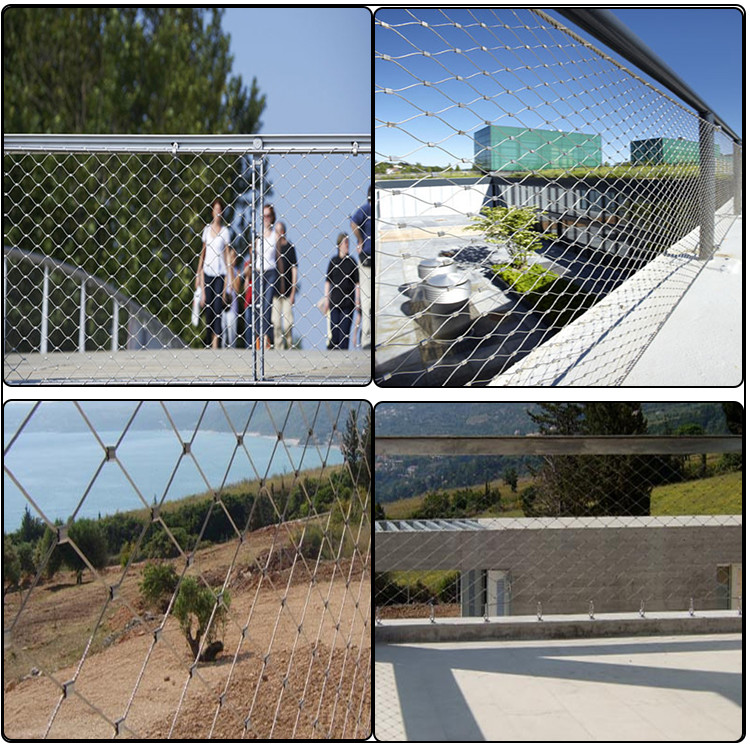 Durable Stainless Steel Rope Mesh , Custom Made Stainless Steel Rope Net