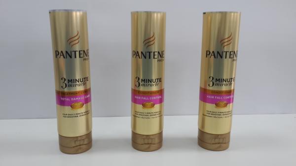 Buy cheap Clear Plastic Packaging Tube Coating Aluminum Cosmetic Tubes Golden Shiny Material from wholesalers