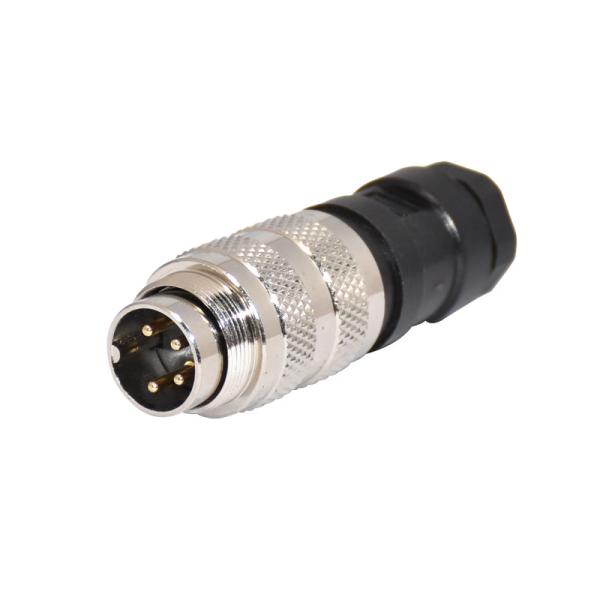 2 - 8 Pin Solder M16 Waterproof Connector Metal Assembly Shielded Male Female