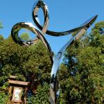 Gnee Garden Circle Abstract Stainless Steel Sculpture Creative