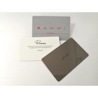 Buy cheap 85.5x54x0.76mm PVC Business Cards , 4C/4C Frosted RFID Grey Membership ID Card product