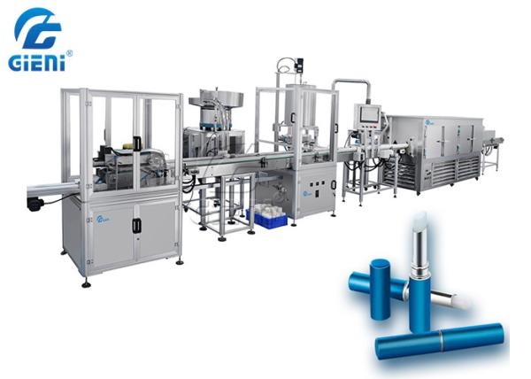 Buy cheap 60pcs/Min Cosmetic Filling Machine 17KW Lipstick Manufacturing Equipment from wholesalers