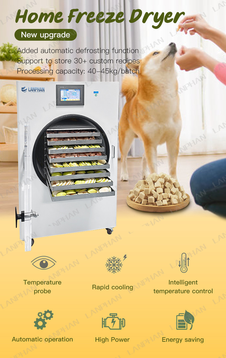 40kg Berries Fruit Vacuum Freeze Dryer Lyophilizer Candy Cucumber 8 Trays Freeze Dry Machine