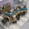 Buy cheap Office Work Station Desk Furniture 6 Person Workstation Table for Cubicles and Offices from wholesalers