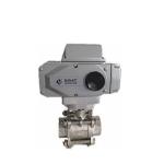 DIN Pn64 Butt Welding Straight Through Type Electric Ball Valve