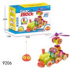 Remote Control DIY Gear Building Blocks Educational Toys W / Light Music 84 Pcs