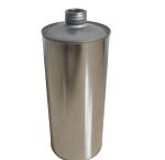 Screw Cap Large Round Tin Containers 1L Motor Oil Can
