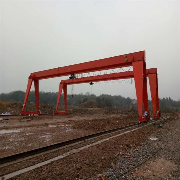 Buy cheap Warehouse 32 Ton Single Girder Gantry Crane Remote Control from wholesalers