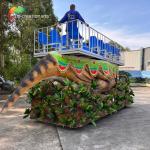 Animatronic T-Rex Float Animatronic Dinosaur Car For Theme Park Decoration